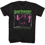 Garbage Rock Band I Think I'm Paranoid Short Sleeve T-Shirts 90s Music Cool Graphic Tees, Black, X-Large