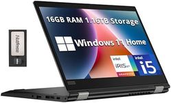 Lenovo ThinkPad L13 Yoga 2-in-1 13.3" Touch Screen Laptop, Intel i5-1145G7, 16GB RAM, 1.16TB Storage(1TB SSD+160GB Docking Station), Iris Xe Graphics, Backlit KB, Fingerprint Reader, Win 11, Black