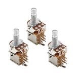 B500K Push Pull Potentionmeter Volume Tone Shaft Switch Pots Guitar Bass Pack Of 3