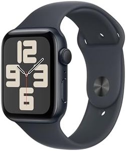 Apple Watch SE (2nd Gen) [GPS 44mm] Smartwatch with Midnight Aluminum Case with Midnight Sport Band M/L. Fitness and Sleep Trackers, Crash Detection, Heart Rate Monitor, Retina Display