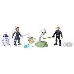 STAR WARS Mission Fleet, 2.5-Inch Scale Grogu Action Figure Set with 4 Figures & 7 Accessories, Toys for 4 Year Old Boys & Girls, F8349, Black