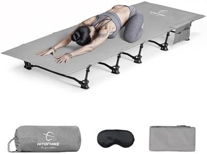 HITORHIKE Camping Cot Compact Folding Cot Bed for Outdoor Backpacking Camping Cot Bed (Gray)