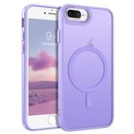 BENTOBEN Case Compatible with iPhone 7 Plus Case,iPhone 8 Plus Phone Case,[Compatible with MagSafe] Translucent Matte Slim Shockproof Women Men Protective Case for iPhone 7/8 Plus 5.5", White