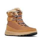 Columbia SLOPESIDE PEAK Waterproof Women's Snow Boots, Brown (Elk x Beach), 3 UK