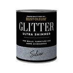 Rust-Oleum Glitter Paint Ultra Shimmer Silver Wall & Furniture Paint