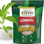 LOWKAL Stevia Sweetener Granular with Zero Calorie (1kg) - Plant-Based Pure Stevia Sugar Substitute for Diabetics with Zero Sugar - Natural Sweetener Granules with Erythritol