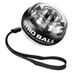 KRIPESH Gyro Ball Strength Forearm Exerciser Advanced Wrist | Hand Trainer for Grip Flexibility | Rehabilitation Ideal for Fitness | Sports, and Injury Recovery Black