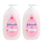 Johnson's Baby Lotion | 100% Natural Plant Oil Based | 24H Moisturized & Soft Skin | 500ml Twin Pack