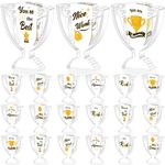 Treela 18 Pcs Appreciation Acrylic Awards Appreciation Trophies Employee Appreciation Gifts Bulk Thank You Award Trophy for Adults Kids Students Classroom Favors Office Decorations(Trophy)