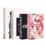 Fashion Decorative Books Set for Home Decor,Designer Faux Books for Bookshelf Decoraion,Fake Books Set for Decoration,Libros Decorativos,Coffee Table Storage Books for Living Room Decor(A)