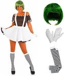 Fun Shack Chocolate Factory Worker Costume Women, World Book Day for Adults Women Costume, Chocolate Factory Costume Women - Large