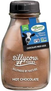 Sillycow Farms Hot Chocolate Moo-usse Mix | Rich Hot Cocoa Delight | Gluten-Free, Non-GMO, Dairy-Free |Indulgence with Pure Cocoa and Vanilla Flavor | 16.9 Oz Reusable Glass Bottle - Pack of 1