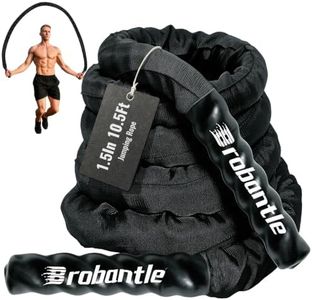Brobantle Jump Rope,Weighted Jump Rope for Men Women,4.7lb Adult Jumpropes for Fitness, Heavy Skipping Rope for Exercise, Jumping Rope for Improve Strength, Weight Loss, Boxing Training,Total Body Workout Equipment