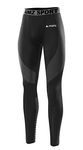 AMZSPORT Men's Skin Compression Pants Sport Tights Leggings Cool Dry Base Layer for All-Season, Silver-28, L