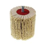 Sisal Mop (Male Attachment) Coarse Buffing Wheel Polishing Upvc Plastic Frames Scratches Welds