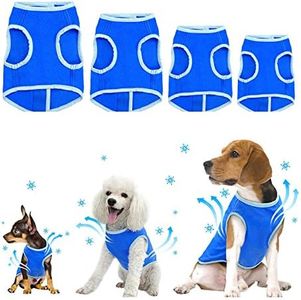 Zunea Dog Cooling Vest for Small Medium Large Dogs Breathable Chill Out Cool Jacket Summer Soft Anti Heat Swamp Cooler Coat for Outdoor Hiking Training - M