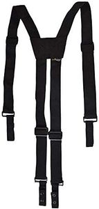 AISENIN Nylon Police Suspenders for Duty Belt, Tactical Duty Belt Harness For Duty Belt, 4 Loop Attachment,Black, Black 2