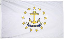 Rhode Island State Flag 3x5 ft. Nylon SolarGuard NYL-Glo 100% Made in USA to Official State Design Specifications by Annin Flagmakers. Model 144760