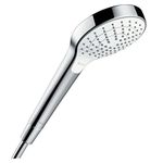 hansgrohe Croma Select S 110 Vario hand shower, 3 spray modes, white/chrome