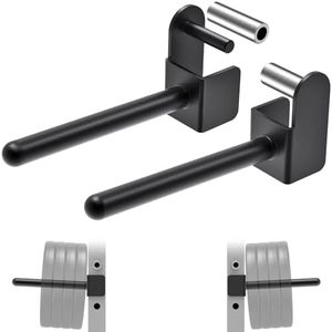 Kipika Weight Plate Holder for 2x2 Power Rack with 1" Hole - Power Rack Attachment for Weight Plates - Weight Storage Rack for Power Rack - Fit Standard 1-inch weight plates - Set of 2