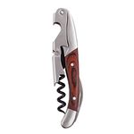 True Vino Double Hinged Wooden Corkscrew, Stainless Steel