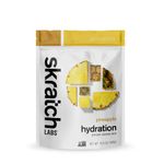 SKRATCH LABS Sport Hydration Drink Mix-Natural, Low Sugar, Electrolyte Powder Developed for Athletes and Sports Performance, Gluten Free, Vegan, Kosher (Pineapple, 20 serving resealable bag) 15.5 Ounce (Pack of 1)