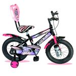 BLACK SHARK Aqua 14 Inches Bike for Kids Bike Brake | Bicycle for Boys & Girls | Frame | 90% Pre-Assembled | (Pink/Purple, 14 Inches)