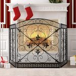WICHEMI 3 Panel Fireplace Screen fo