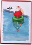 Graphique Santa Christmas Cards, Boxed Set of 15 Holiday Cards with Envelopes, 4.75"x 6.625"