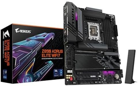 GIGABYTE Z890 AORUS Elite WIFI7 Intel Core Ultra (Series 2) LGA 1851 Motherboard, ATX, DDR5, 4X M.2, PCIe 5.0, Thunderbolt 4, WIFI7, 2.5GbE LAN, EZ-Latch