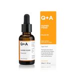 Q+A Super Food Facial Oil (30ml), Natural Vitamin-Rich Face Oil with Jojoba, Vitamin E Oil for Skin, Deeply Nourishes and Hydrates Dry, Sensitive, and Normal Skin, Boosts Skin Radiance and Glow