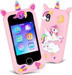 Kids Smart Phone Toys for Girls, 2.8" Touchscreen HD Dual Camera Toddler Phone for Kids, Learning Education Christmas Birthday Gifts for 3-10 Years Old Girls Boys Fake Play Cell Phone with 32G Card