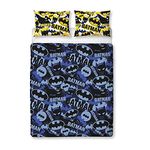 Batman Official Double Duvet Cover Camo Design | Reversible 2 Sided Bedding Duvet Cover, Official Merchandise Including Pillow Cases