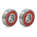 sourcingmap 2pcs 6302RS 15x42x13mm Double Shielded Miniature Deep Groove Ball Bearings