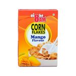 8AM Corn Flakes Mango 300g, Golden Corns & Mango, No Cholesterol, Trans Fat, Artificial Additives, Iron & Calcium, Crunchy & Nutritious Whole Grain Breakfast Cereal