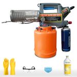 Agricare A-SUNG Mini Fogging Machine Super 2000 Gold (from Korea) Easy&Powerful Insect Killer for Home - Combo (Fogging Chemical+Butane Gas+Safety Kit)