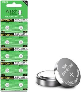 10pcs AG1 Battery LR621 364 Watch Battery 1.55V 364 SR621SW LR621 621 LR60 CX60 1.5V Button Cell Watch Batteries for Watch Toys Remote