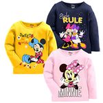 Kuchipoo Girls Regular Fit Cotton T-Shirts (© Disney-TSHRT-364, 2-3 Years, Multi-Colored)