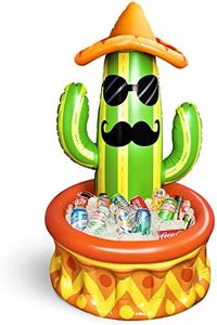 Fun Little Toys 46″ Inflatable Cactus Cooler for Fiesta Party Decorations,Summer Party Decorations, Taco Party Decorations,Pool Party Supplies for Birthday,Ice Bucket for Beach Luau Hawaiian Party
