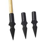 ZSHJG 6pcs Archery Broadheads Traditional Arrow Tips Hunting Arrowheads Target Arrow Points for DIY Wooden Bamboo Hunting Arrows