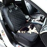 Fluffy's Luxurious Dog Car Seat, Car Trunk Covers Oxford-Dog Hammock with Side Protection Waterproof (Front Car Seat Cover)