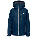 Trespass Cornell II, Navy, 9/10, Warm Padded Waterproof Winter Jacket with Removable Hood Kids Unisex, Age 9-10, Blue