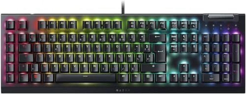 Razer BlackWidow V4 X - Clavier Gaming Mécanique Chroma RGB (Switchs Mécaniques Verts, 6 Touches Macros Dédiées, Touches ABS à Double Injection) Clavier FR | Noir