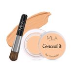 MILA BEAUTÉ Conceal It Pot Concealer | With SPF 15 & Vitamin-E | Light Weight & Full Coverage Concealer | Easily Blendable Concealer For Face Makeup | Shade - (Medium Beige, 4g)