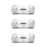 Caron Simply Soft Blue Gingham Speckle Yarn - 3 Pack of 141g/5oz - Acrylic - 4 Medium (Worsted) - 235 Yards - Knitting/Crochet
