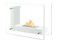 Ignis Ventless Bio Ethanol Fireplace Vitrum L White