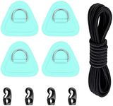 4 Pack Stainless Steel D-Ring Trian