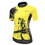 Cycling Jersey Women Aogda Bike Shirts Bicycle Bib Shorts Ladies Biking Pants Tights Clothing (M)