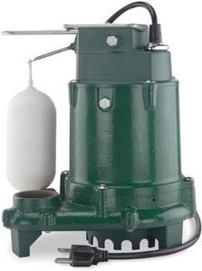 Zoeller Pro Series 1052 w/ Non-Clogging Vortex Impeller, Moves 48 Gallons Per Minute, 1/3HP 115-Volt Cast Iron Submersible Sump Pump