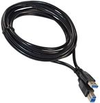 HQRP 10ft USB 3.0 Type A-Male to B-Male (M/M) Cable for Lenovo ThinkPad USB3.0 Ultra Dock, Pro Dock, Basic Dock Plus HQRP Coaster